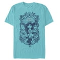 thumbnail image 1 of Men's Aladdin Vintage Character Frame  Graphic Tee Tahiti Blue X Large, 1 of 3