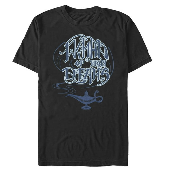 Men's Aladdin Woman of Many Dreams Lamp  Graphic Tee Black Large