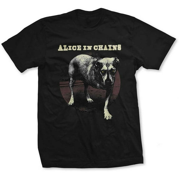 Men's Alice In Chains Three Legged Dog Slim Fit T-shirt Small Black
