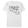 thumbnail image 1 of Men's Alice in Wonderland Curious Oysters Graphic Tee White 2X Large, 1 of 5
