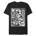 thumbnail image 1 of Men's Alice in Wonderland Grayscale Character Poster Graphic Tee Black Small, 1 of 5