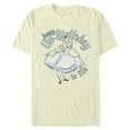 thumbnail image 1 of Men's Alice in Wonderland Happy Un-Birthday To Me Graphic Tee Beige Small, 1 of 4