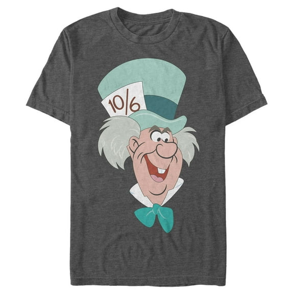 Men's Alice in Wonderland The Mad Hatter Graphic Tee Charcoal Heather X Large
