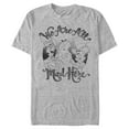 thumbnail image 1 of Men's Alice in Wonderland We Are All Mad Here Graphic Tee Athletic Heather Large, 1 of 5