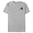 thumbnail image 1 of Men's Alice in Wonderland White Rabbit Pocket Sketch Graphic Tee Athletic Heather 2X Large, 1 of 5