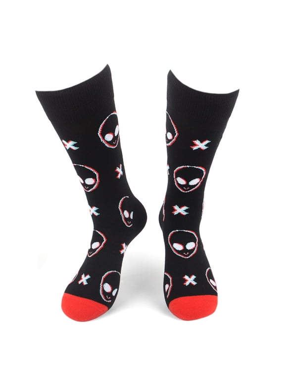 Men's Alien Novelty Socks Area 51 Socks Groom Lake Gifts Alien Party Socks Roswell Socks Fun Crazy Visitors From Beyond