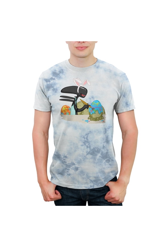 Men's Aliens Painting Eggs Graphic T-Shirt