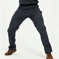 thumbnail image 1 of Men's All Season Cargo Work Trousers Multi-Pocket Stretch Straight Leg Outdoor Pants, 1 of 9
