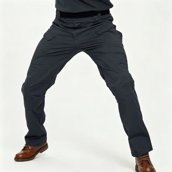 Men's All Season Cargo Work Trousers Multi-Pocket Stretch Straight Leg Outdoor Pants