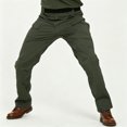 thumbnail image 1 of Men's All Season Cargo Work Trousers Multi-Pocket Stretch Straight Leg Outdoor Pants, 1 of 9