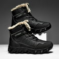 thumbnail image 1 of Men's All-Season High-Top Hiking Boots with Rubber Sole & Synthetic Upper - All-Terrain Traction, Round Toe, PU Cushioned Insole - Heavy-Duty Outdoor Boots for Trekking, Camping, & Casual Wear - All, 1 of 9