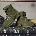 thumbnail image 1 of Men's All-Terrain Hiking Shoes – Laced Trekking Boots for Summer, Sport Sneakers for Outdoor Activities (Green,45), 1 of 6