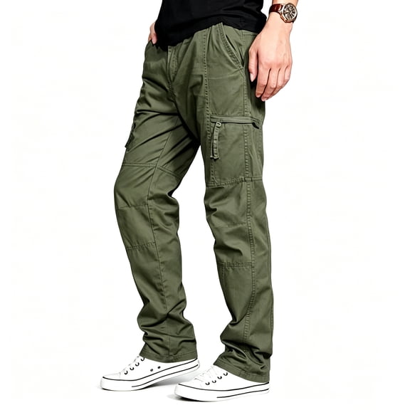 Men's All Terrain Outdoor Pants UPF50+ Moisture Wicking Stretch Regular Fit Pocket Pants S-XL