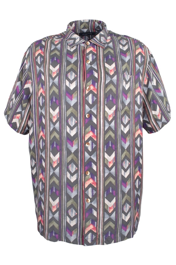 Men's Aloha Arrow Island Zone Camp Shirt-PG-S