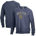 thumbnail image 1 of Men's Alternative Apparel Heathered Navy Rochester Yellow Jackets The Champ Raglan Pullover Sweatshirt, 1 of 3