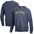 thumbnail image 1 of Men's Alternative Apparel Heathered Navy UNC Wilmington Seahawks The Champ Raglan Pullover Sweatshirt, 1 of 3