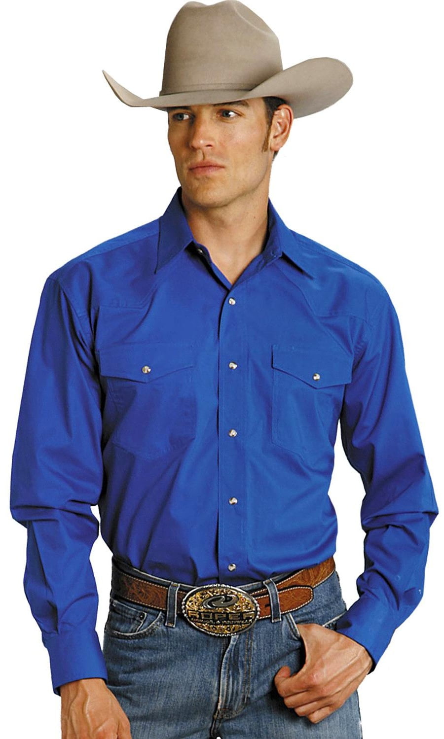 Men's Amarillo Collection Western Shirt - 03-001-0265-1068 Gr - Walmart.com