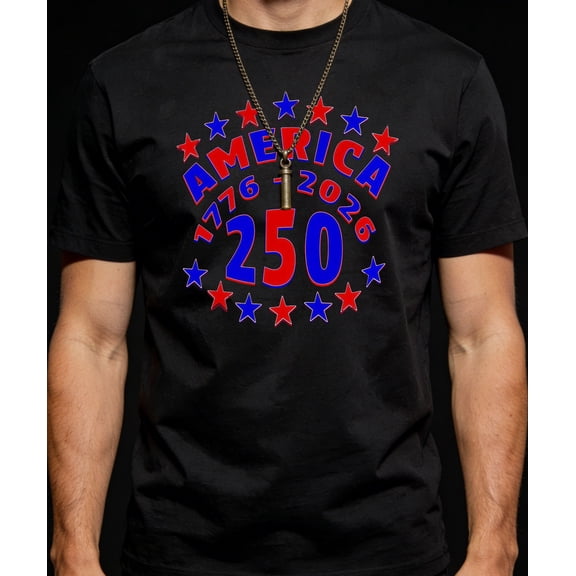 Men's America 1776-2026 250 Years Patriotic Graphic Tee