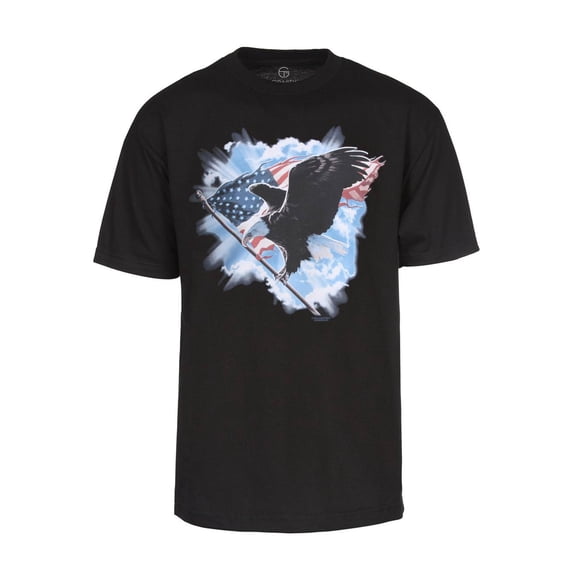 Men's American Eagle Short-Sleeve Black T-Shirt - Large