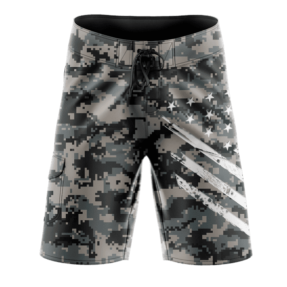 Men's American Flag Board Shorts, Decorated in The USA