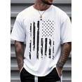 thumbnail image 1 of Men’s American Flag Graphic T-Shirt Patriotic USA Casual Summer Tee, 1 of 6