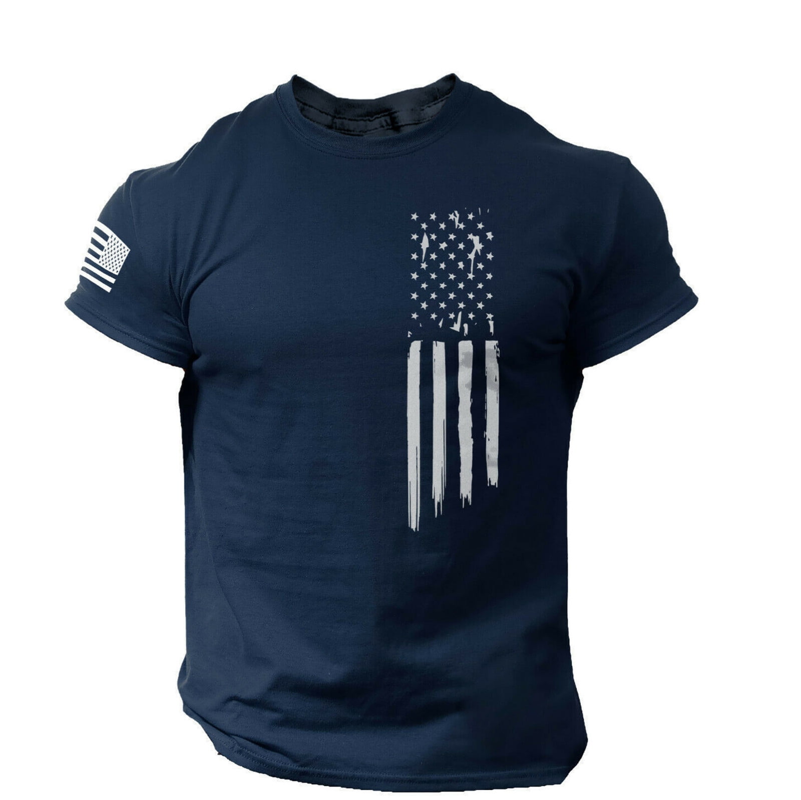 Men's American Flag Short Sleeve T Shirts Graphic Tees Patriotic Shirts ...