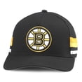 thumbnail image 1 of Men's American Needle Black Boston Bruins HotFoot Stripes Trucker Adjustable Hat, 1 of 3