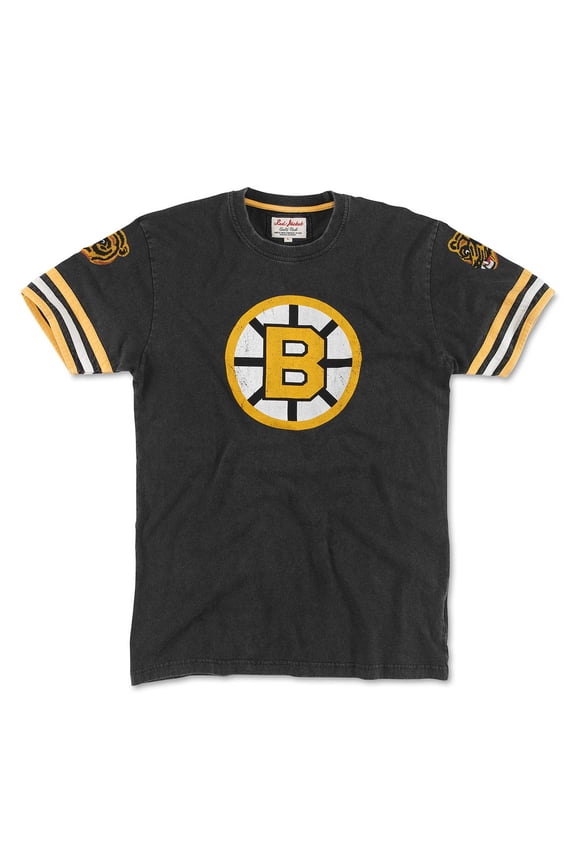 Men's American Needle Black Boston Bruins Remote Control T-Shirt