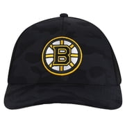 Mens American Needle Black Boston Bruins Valin Camo Super Tech Vented Adjustable Hat