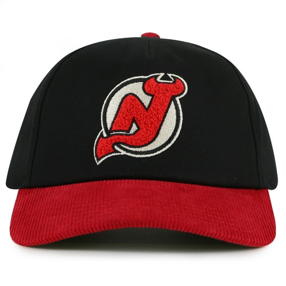 Men's American Needle  Black/Red New Jersey Devils Burnett Adjustable Hat