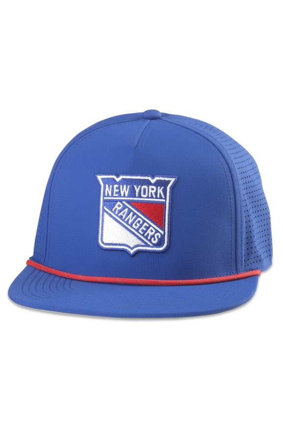 Men's American Needle Blue New York Rangers Buxton Pro Tech Adjustable Hat