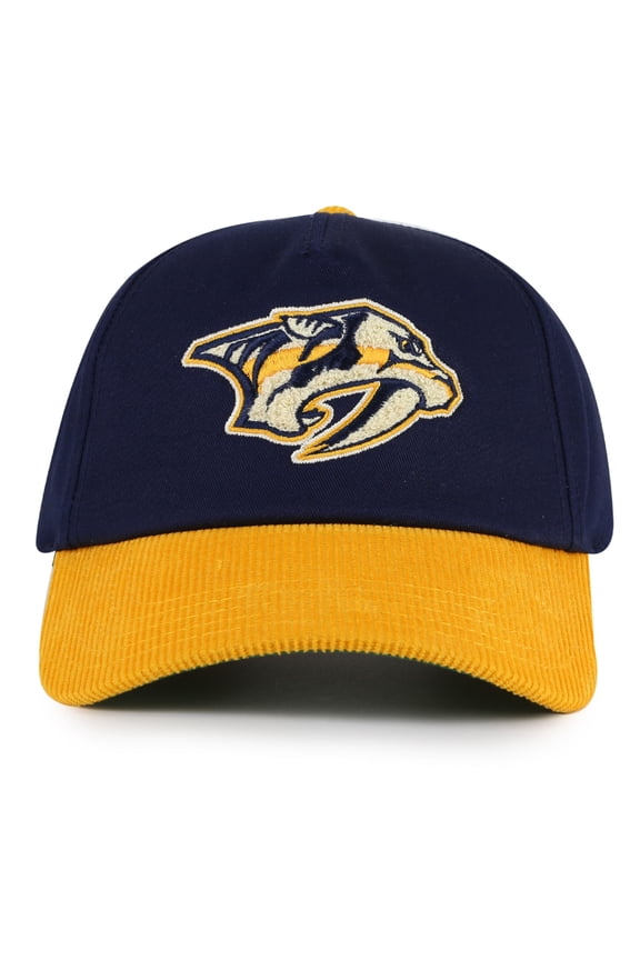 Men's American Needle Navy/Gold Nashville Predators Burnett Adjustable Hat