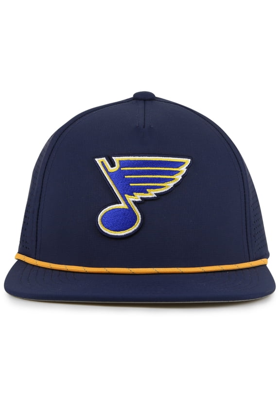 Men's American Needle Navy St. Louis Blues Buxton Pro Tech Adjustable Hat