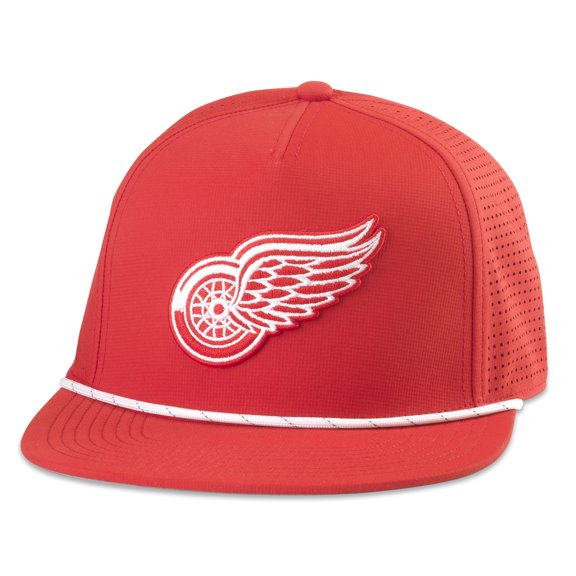 Men's American Needle Red Detroit Red Wings Buxton Pro Tech Adjustable Hat