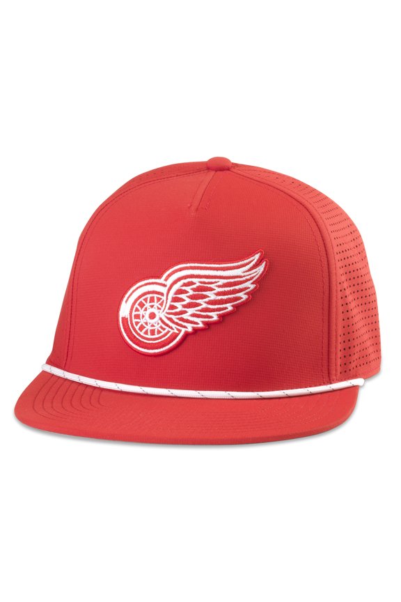 Men's American Needle Red Detroit Red Wings Buxton Pro Tech Adjustable Hat