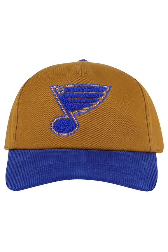 Men's American Needle Tan/Blue St. Louis Blues Burnett Adjustable Hat