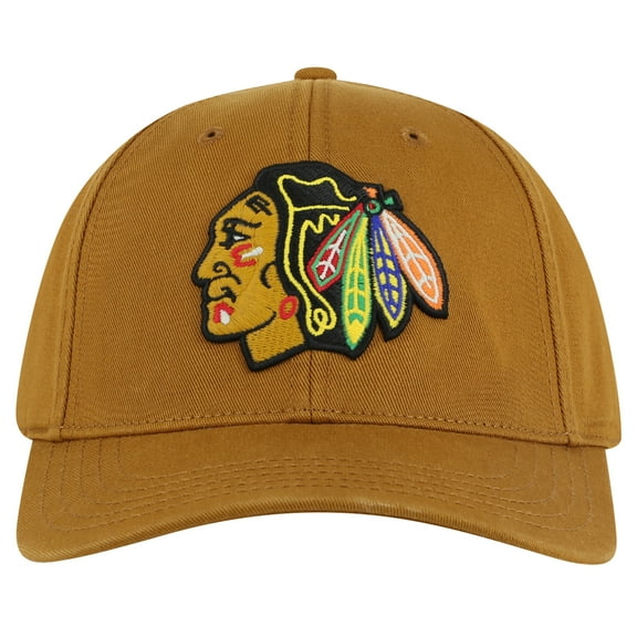 Men's American Needle Tan Chicago Blackhawks Hepcat Washed Twill Adjustable Hat