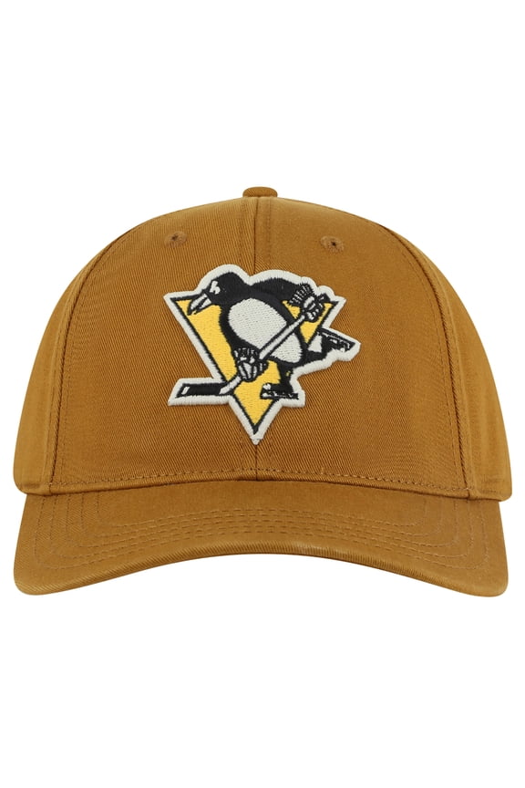Men's American Needle Tan Pittsburgh Penguins Hepcat Washed Twill Adjustable Hat