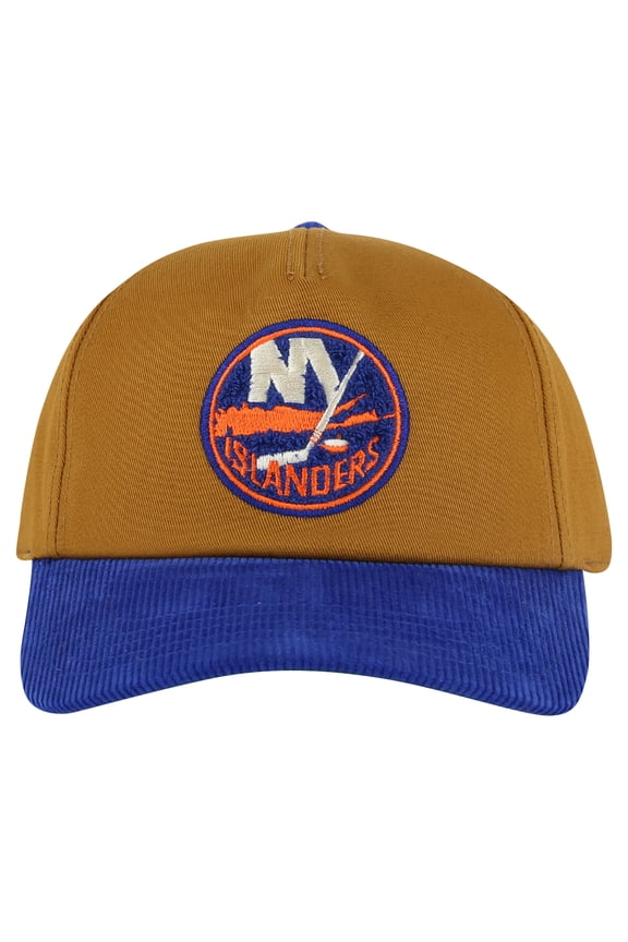 Men's American Needle  Tan/Royal New York Islanders Burnett Adjustable Hat