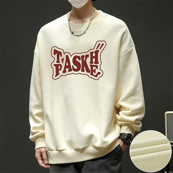 Men's American Urban Fashion Loose Letter Printing Sweatshirt
