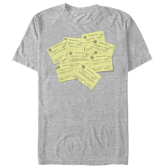 Men's American Vandal Dylan Detention Slip Collage Graphic Tee Athletic Heather Large