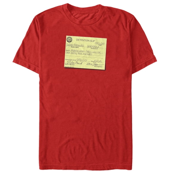 Men's American Vandal Dylan Detention Slip Graphic Tee Red 3X Large