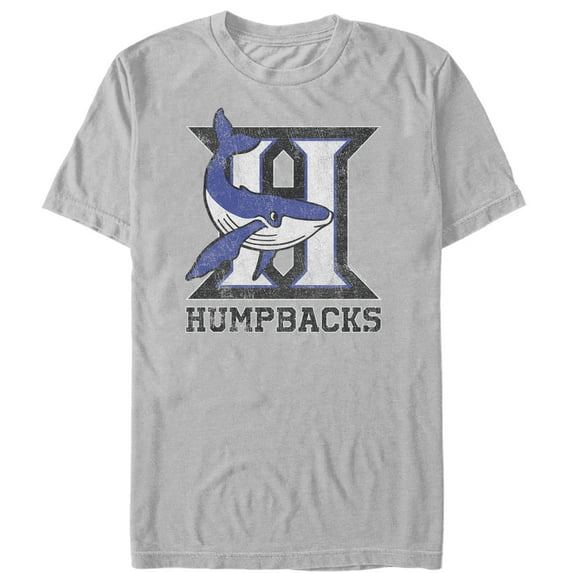 Men's American Vandal Hanover Humpbacks Mascot Graphic Tee Silver Medium