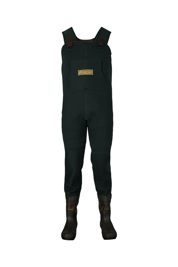 Men's Amphib Bootfoot Neoprene Cleated Chest Wader | Forest Green | Size 12