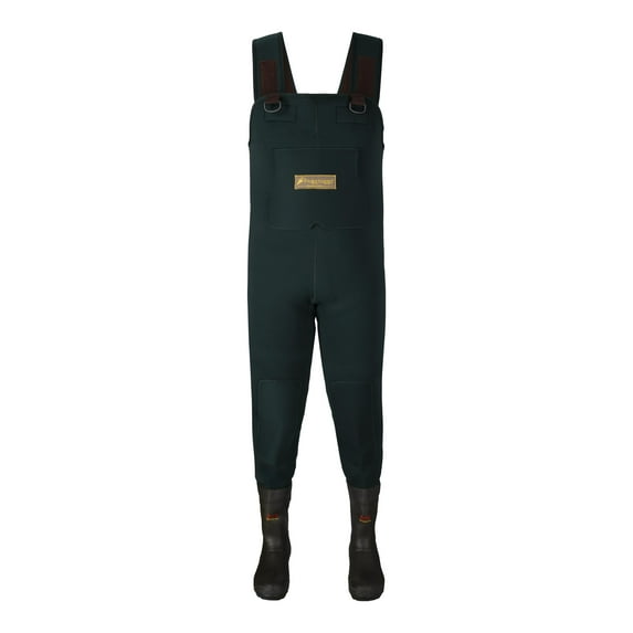 Frogg Toggs Men’s Amphib Bootfoot Chest Waders, Neoprene Waders for Fishing with 200g Thinsulate Felt Boots, Forest Green, Size 09