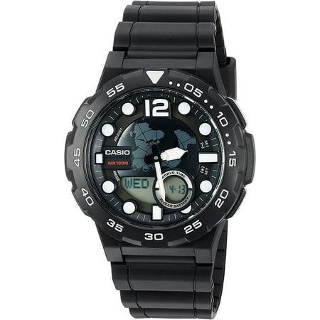 Men's Ana-Digi Dive Style Watch, Black, AEQ100W-1AVCF