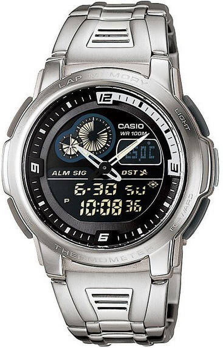 Men's Ana-digi Watch Quartz Mineral Crystal AQF-102WD-1BV