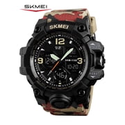 Mens Analog Sports Watch Military Watch Outdoor LED Stopwatch Digital Electronic Watches Large Dual Display Waterproof Tactical Army Watches for Men