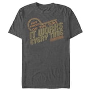 Men's Anchorman 60% Times It Works Graphic Tee Charcoal Heather Medium