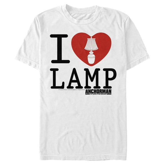 Men's Anchorman I Love Lamp Declaration  Graphic Tee White Large